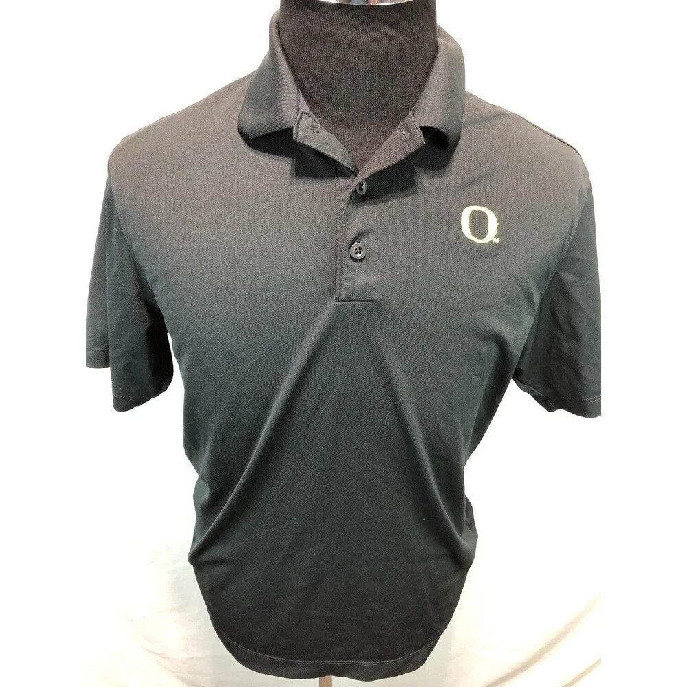 Nike 128898 010 Oregon Ducks Black Dri-Fit Short Sleeve Athletic Shirt Medium U7